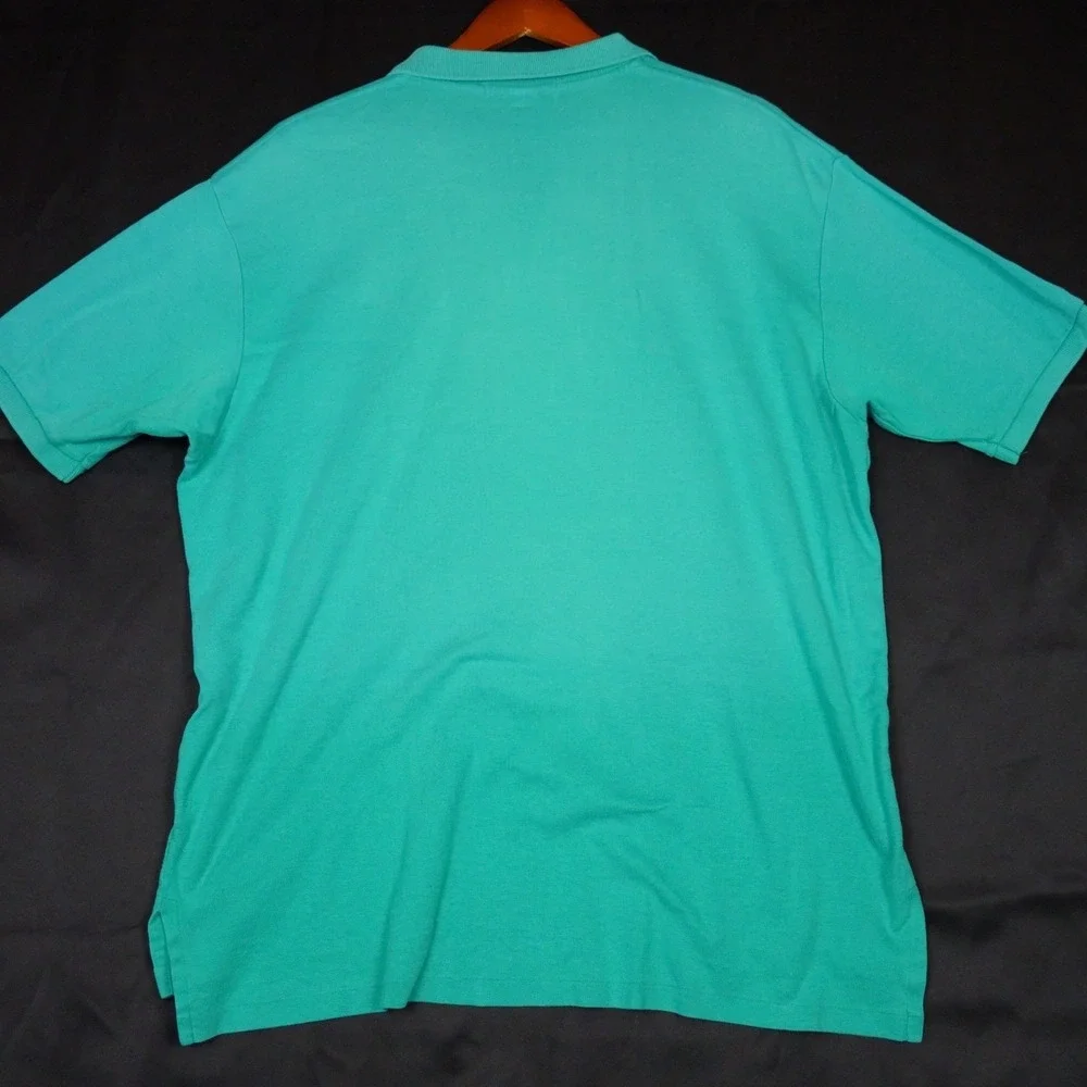 Polo Ralph Lauren Polo Shirt Mens XL Teal Green Vintage USA Cotton